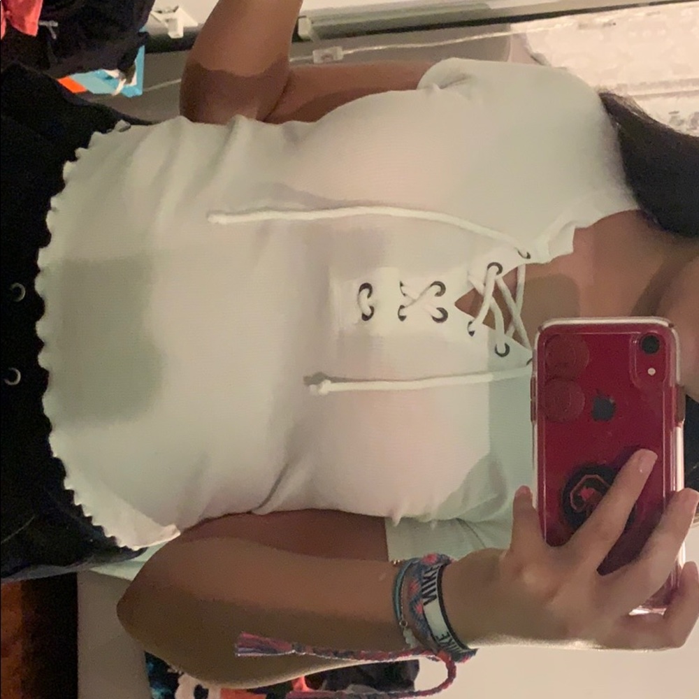 brand new white hollister shirt